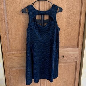 Black and Blue Glitter Dress